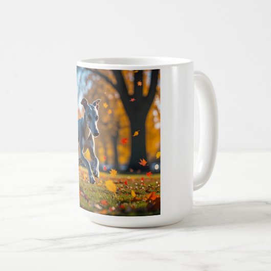 Elegant Greyhound Coffee Tasse (VorderseiteRechts)