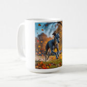 Elegant Greyhound Coffee Tasse (Vorderseite Links)