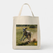 Elegant Greyhound Grocery Tasche (Rückseite)