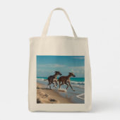Elegant Greyhound Grocery Tasche (Rückseite)