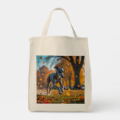 Elegant Greyhound Grocery Tasche (Rückseite)