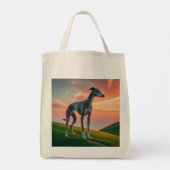 Elegant Greyhound Grocery Tasche (Rückseite)