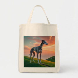Elegant Greyhound Grocery Tasche