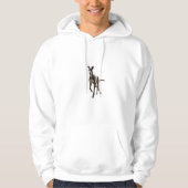 Elegant Greyhound Hoodie-Dual Image Hoodie (Vorderseite)