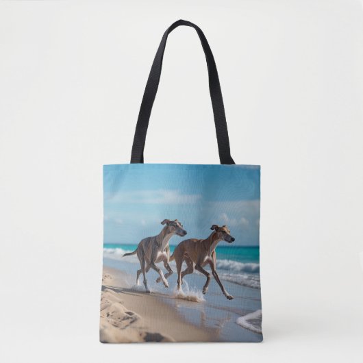 Elegant Greyhound Shoulder Tasche (Vorderseite)