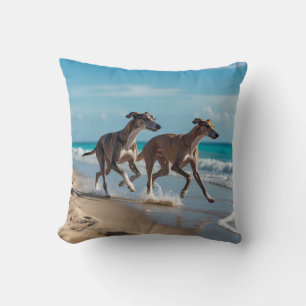 Elegant Greyhound Throw Kissen