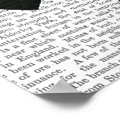 Elegant Greyhound und Roter Regenschirm Poster (Ecke)