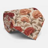 Elegant Groomsman Gift Carnation Krawatte (Gerollt)