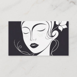 Elegant Groovy floral Moderne - Trendy Double Side Visitenkarte