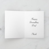 Elegant Groundhog Gentleman Funny Feiertagskarte (Innenseite)