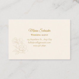 Elegant grün & gold visitenkarte