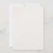 Elegant grün und braun Minimalistisch, mit Foto Einladung (Rückseite)