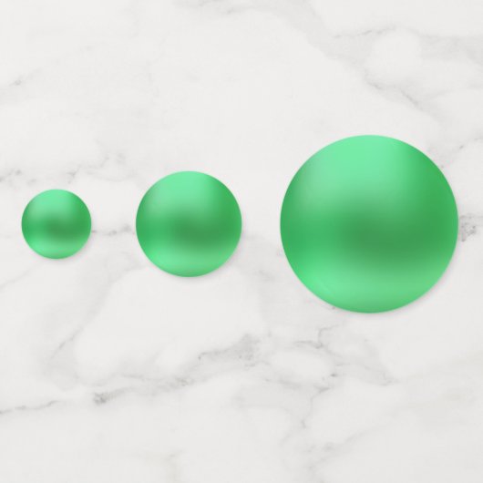 Elegant Grün und Rot Konfetti (Rückseiten)