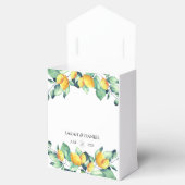 Elegant, Grün, Zitrone, Hochzeit Geschenkschachtel (Geöffnet)