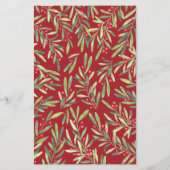 Elegant Grüne Weihnachtsbudget Einladungen (Rückseite)