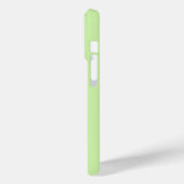 Elegant grüner Glitter Monogramm Case-Mate iPhone Hülle (Rückseite / Links)