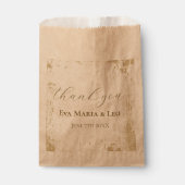 Elegant Grunge Wedding Vielen Dank Geschenktütchen (Vorderseite)