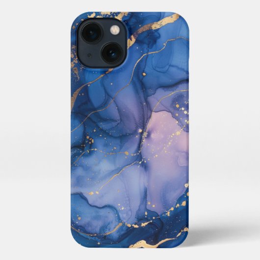 Elegant gürtelblaue Telefonzelle iPhone Hülle (Rückseite)