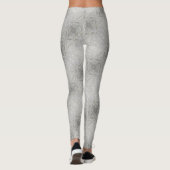 elegant gürtelig-grau cremefarben, beige weiß leggings (Rückseite)