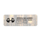 Elegant Gym / Personal Trainer Rücksendeadresse (Vorne)