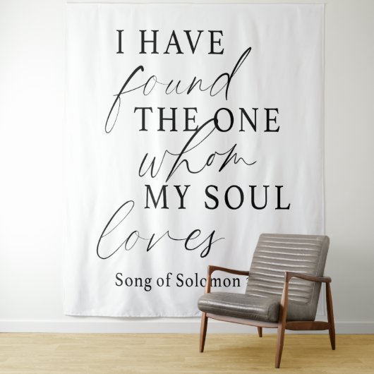 Elegant habe ich das eine Zitat Hochzeit gefunden Wandteppich (Beispiel)