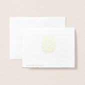 Elegant haben ein Holly Jolly Weihnachts-Foto Folienkarte (Rückseite mit Umschlag)