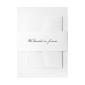 Elegant haben wir uns für den Schriftart der Forev Einladungsbanderole (Vorderseite Beispiel)