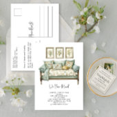 Elegant haben wir Wasserfarbenflorentouren verscho Ankündigungspostkarte