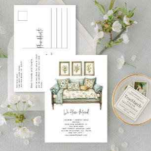 Elegant haben wir Wasserfarbenflorentouren verscho Ankündigungspostkarte