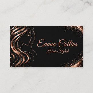 Elegant Hair Salon Business Card Visitenkarte
