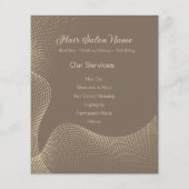 Elegant Hair Salon Flyer – Customizable Services (Hinten)