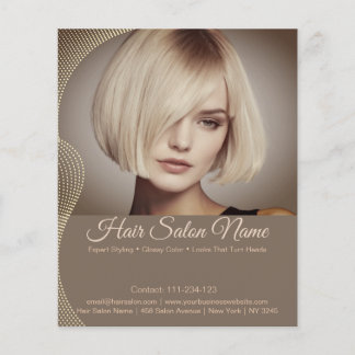 Elegant Hair Salon Flyer – Customizable Services