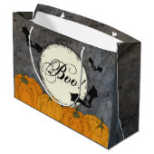 Elegant Halloween Große Geschenktüte (Rückseite Schrägansicht)