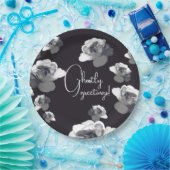 Elegant Halloween Grüße Ghosting Rose Pappteller (Party)