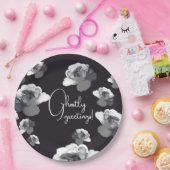 Elegant Halloween Grüße Ghosting Rose Pappteller (Party)