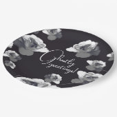 Elegant Halloween Grüße Ghosting Rose Pappteller (Schrägansicht)