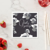 Elegant Halloween Grüße Ghosting Rose Serviette (Beispiel)