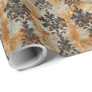 Elegant Halloween Toile Geschenkpapier