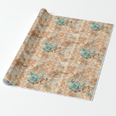 Elegant Halloween Toile Geschenkpapier (Ungerollt)