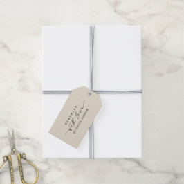 Elegant Handgefertigt mit Liebe Schriftzug Persona Geschenkanhänger