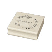 Elegant handgezeichnet Botanisch gebacken mit Lieb Gummistempel (Stempel)