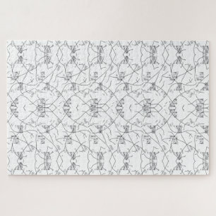 Elegant handGezeichnet Botanisches Jigsaw Puzzle
