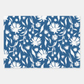 Elegant handgezeichnet Coneflowers blau gelb Geschenkpapier Set (Vorderseite 2)