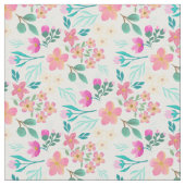 Elegant handgezeichnet rosa Blumendesign Stoff (Nahaufnahme)