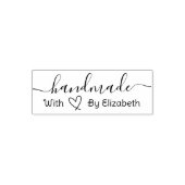 Elegant Handmade Heart Script Permastempel (Design)