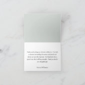 Elegant Handpainted Floral Budget Retirement Dankeskarte (Innenseite)