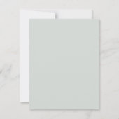 Elegant Handpainted Floral Budget Retirement Dankeskarte (Rückseite)