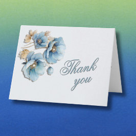 Elegant Handpainted Floral Budget Retirement Dankeskarte