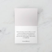 Elegant Handpainted Floral Budget Retirement Dankeskarte (Innenseite)