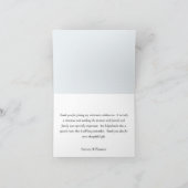 Elegant Handpainted Floral Budget Retirement Dankeskarte (Innenseite)